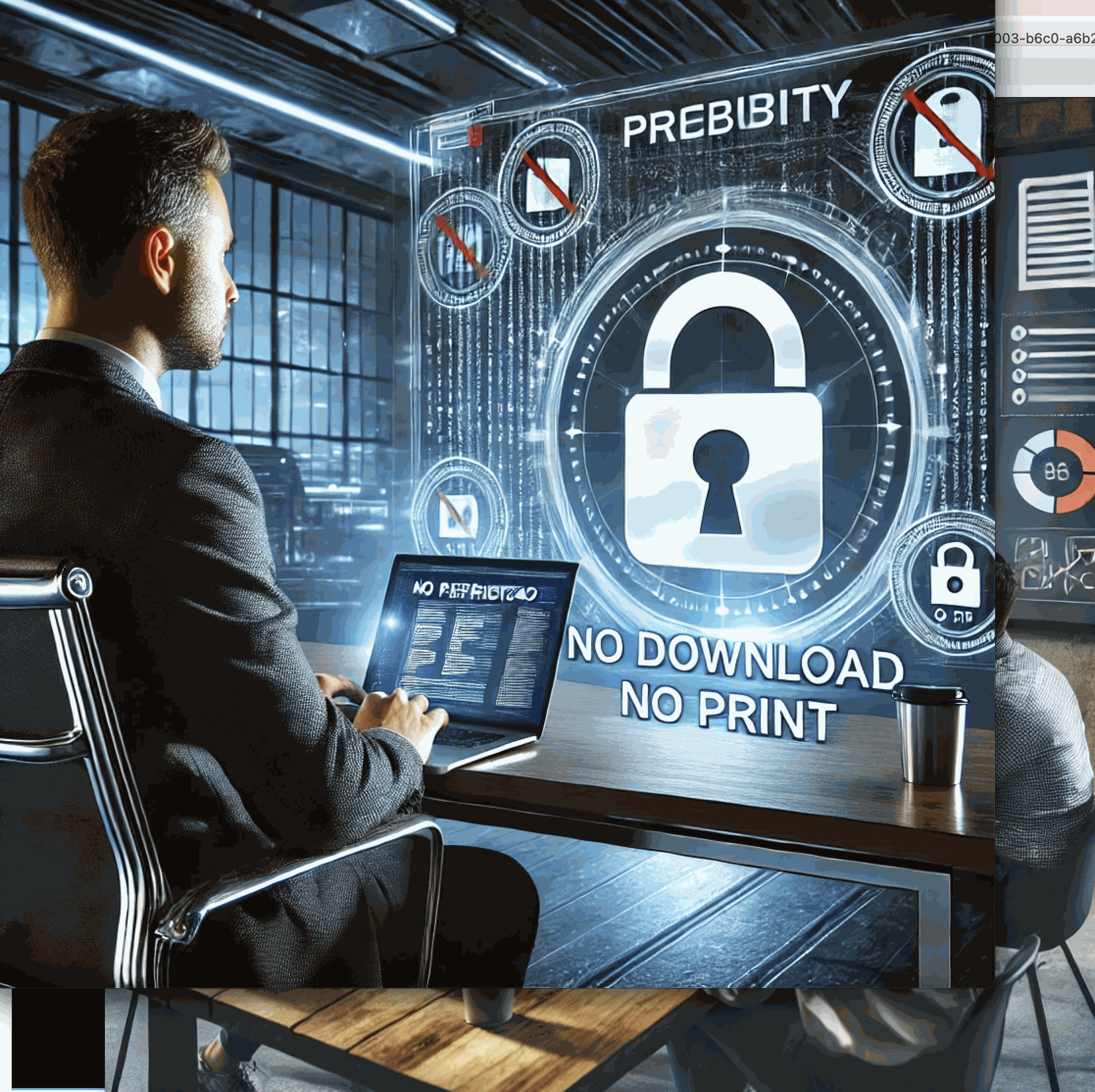 Prevent PDF forwarding — no printing, no downloading protection